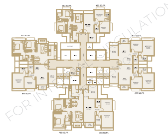 Hiranandani Westgate Hiranandani Estate 2BHK Plan